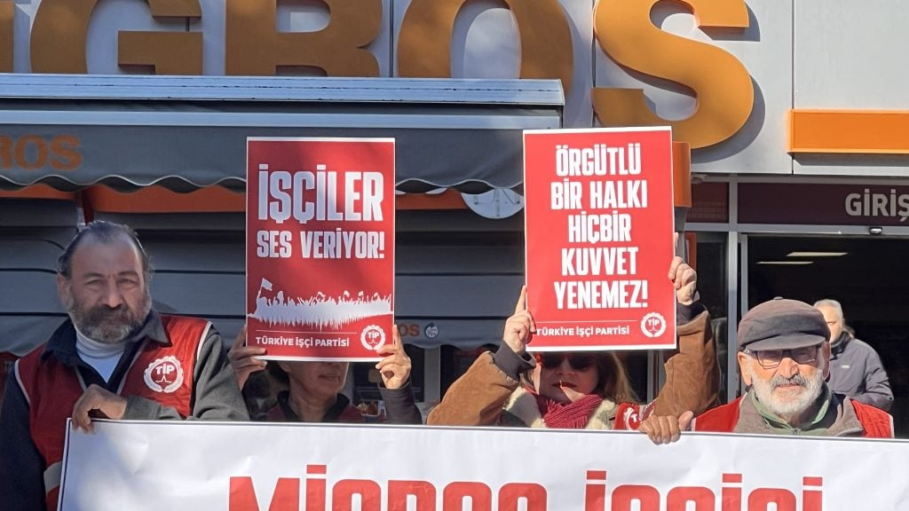 tip fethiye açıklama, migros iş bırakma, migros grev, migros, tip fethiye ilçe örgütü