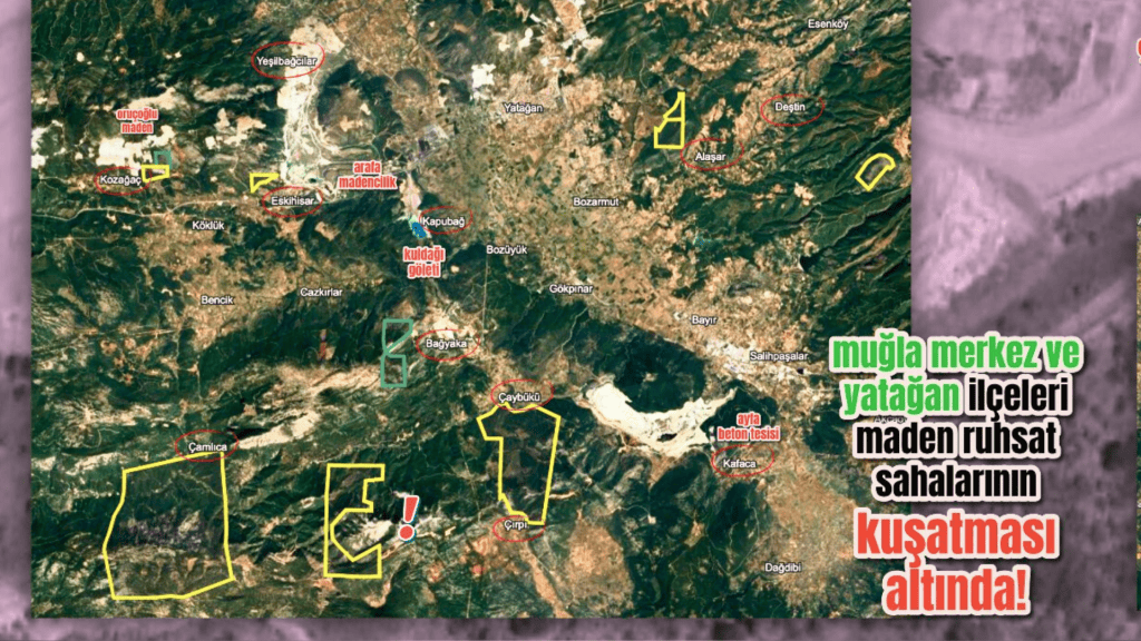 maden ruhsatı muğla maden maden ihaleleri polen ekoloji kolektifi mapeg ruhsat sahası çed kararı