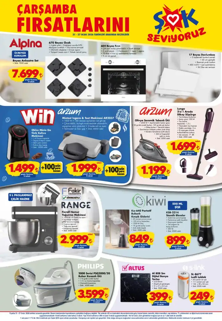 şok aktüel, şok kataloğu 21 ocak 2026, şok ankastre set, şok dikey süpürge, şok ev tekstili ürünleri