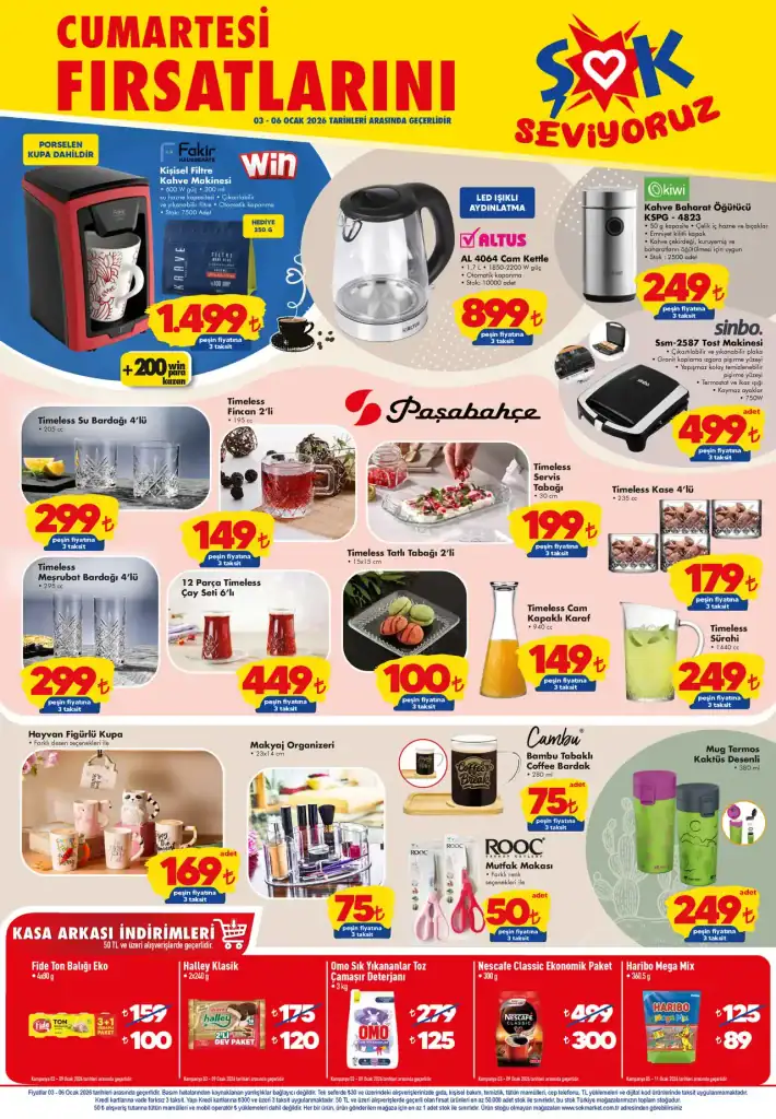 şok aktüel 3 ocak 2026, şok ısıtıcı kampanyası, şok kahve makinesi, şok oyuncaklar, şok mobilya ürünleri