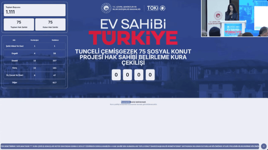 tunceli toki kura sonuçları, toki kura sonuçları, tunceli toki, toki, toki kura sonuçları sorgulama