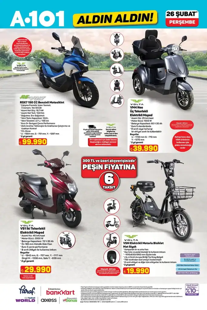 a101 aldın aldın 26 şubat 2026, a101 26 şubat 2026 aktüel ürünler, a101 televizyon fiyatları, a101 tiny house, a101 elektrikli moped