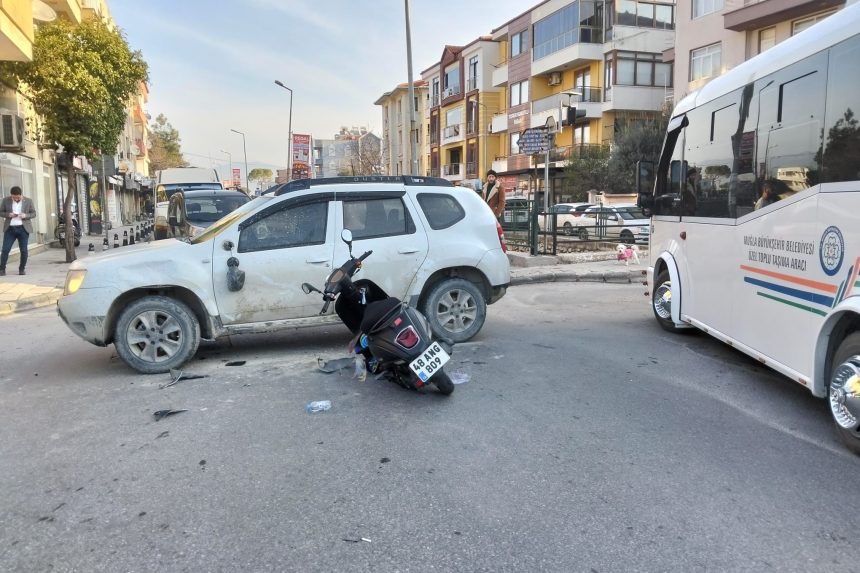milas motosiklet kazası, milas kaza, milas trafik kazası, milas lozan caddesi, milas lozan caddesi kaza