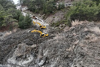 seydikemer heyelan, seydikemer bağlıağaç, seydikemer bağlıağaç heyelan, seydikemer bağlıağaç yolu, seydikemer yolu