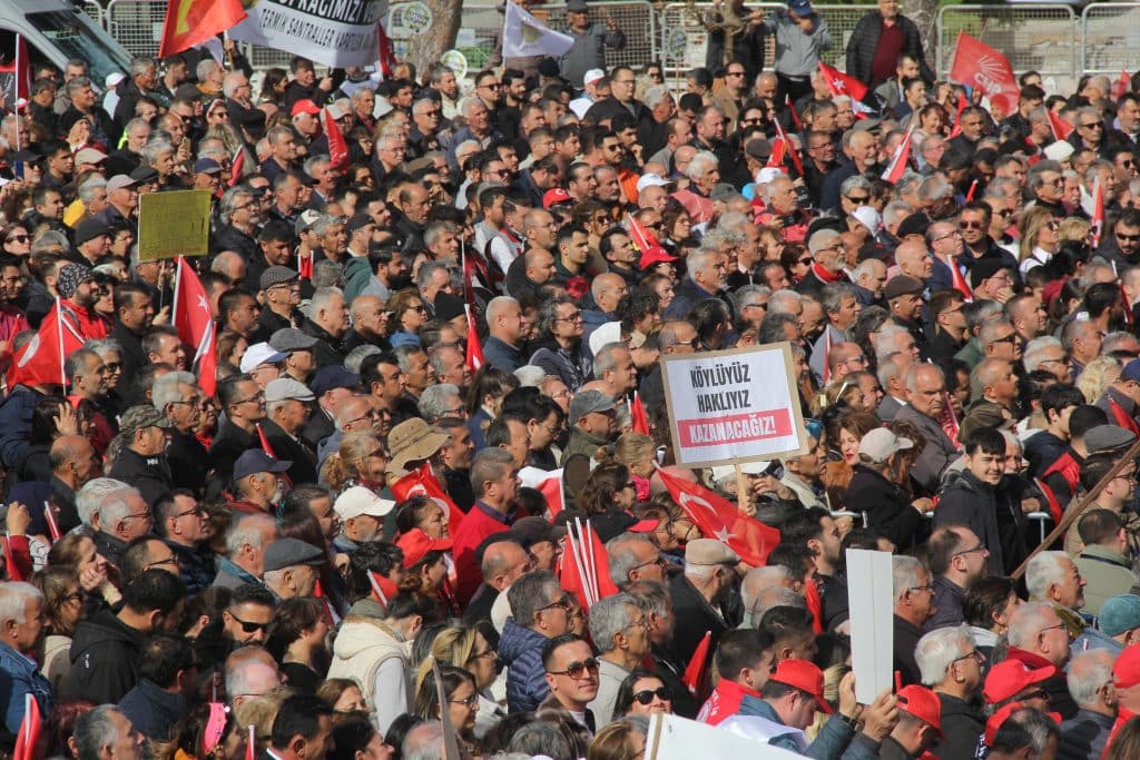 chp milas mitingi, chp mitingi, chp milas, akbelen, özgür özel akbelen