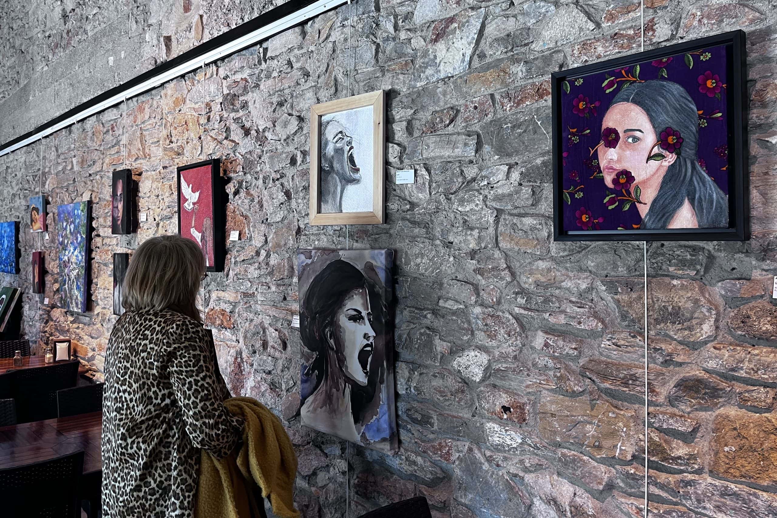 bodrum kadın sergisi, kadın sergisi, bodrum kadın ressamlar, bodrum 8 mart, bodrum resim sergisi