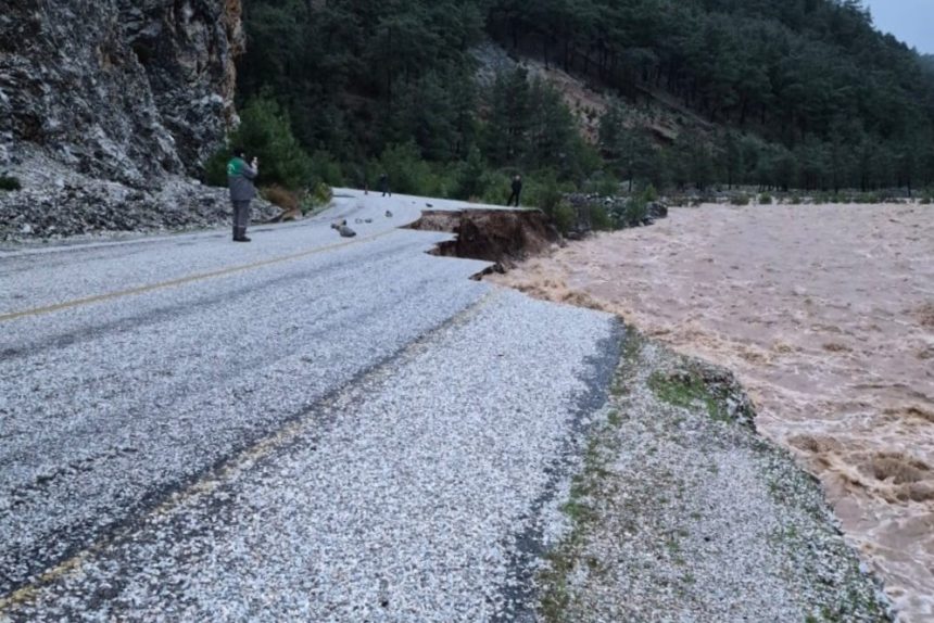 namnam çayı, muğla namnam çayı, ula kavakçalı, ula kavakçalı yolu, ula kavakçalı yolu çöktü