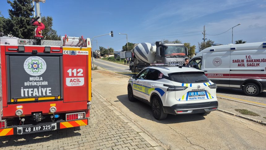bodrum beton mikseri, bodrum murat murathanoğlu, murat murathanoğlu, bodrum kaza, bodrum trafik kazası