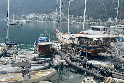 fethiye tekne yangını, fethiye tekne, fethiye yangın, fethiye yelkenli, fethiye