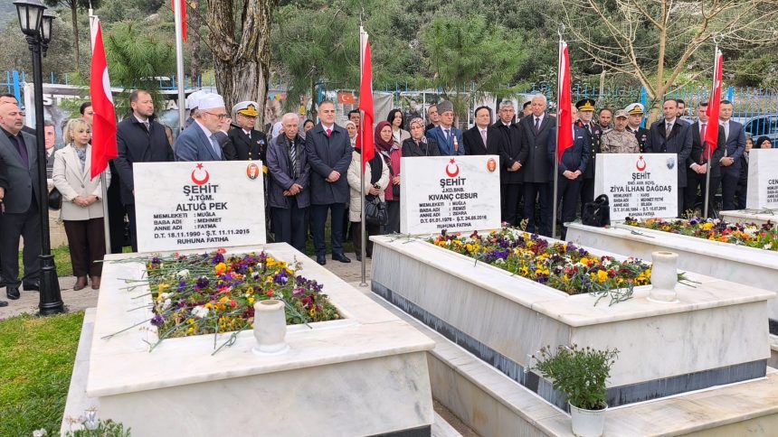 menteşe 18 mart, menteşe çanakkale şehitleri, menteşe 18 mart anma, menteşe çanakkale zaferi, menteşe 18 mart töreni
