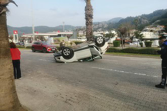 marmaris kaza, marmaris trafik kazası, marmaris trafik, marmaris, marmaris hatipirimi