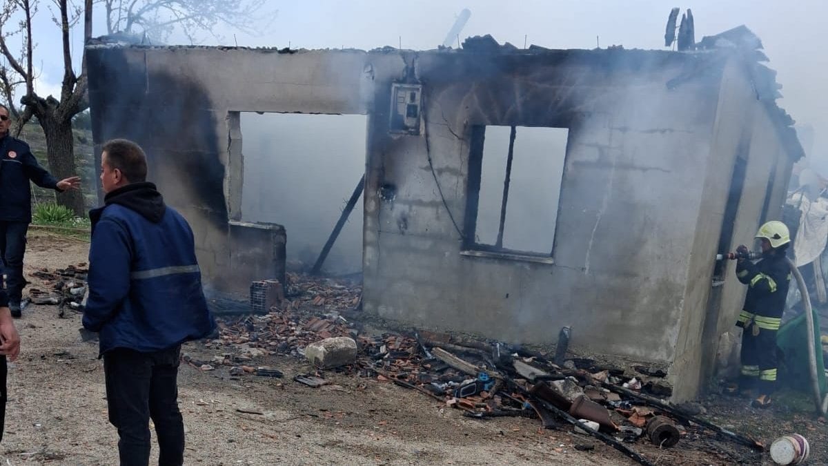 yatağan bencik ev yangını