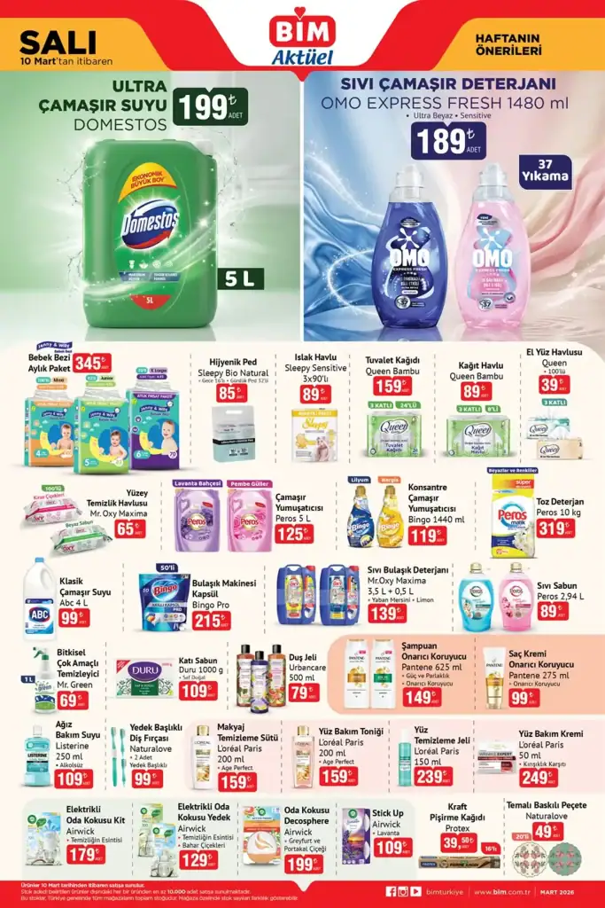 bim aktüel 10 mart 2026, bim aktüel kataloğu, bim haftanın önerileri, bim indirimli ürünler, bim katalog