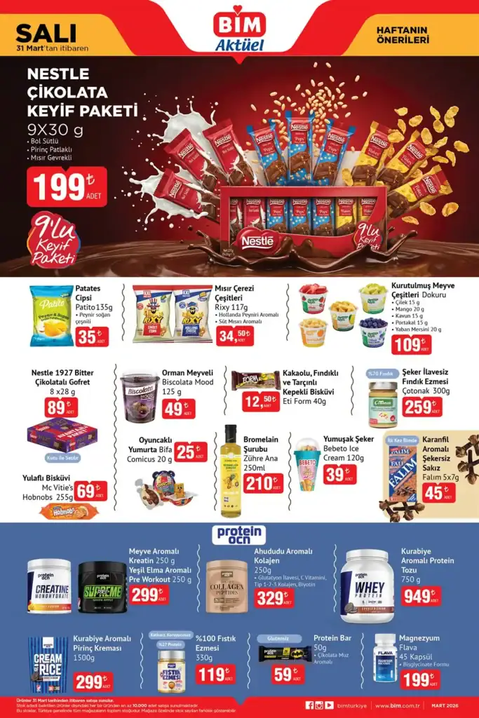 31 Mart 2026 bim aktüel kataloğu