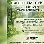 fethiye ekoloji seçimli toplantı tanışma toplantısı fethiye ekoloji meclisi fethiye kent konseyi ekoloji meclisi