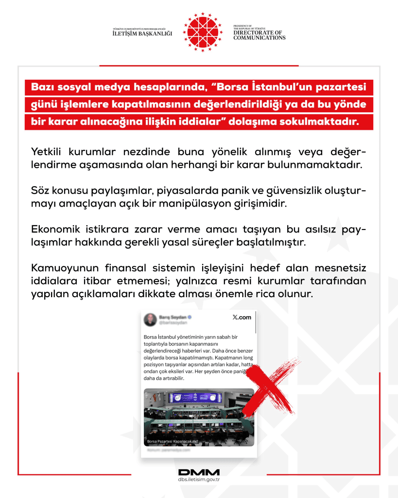 yarın borsa açık mı, borsa kapanacak mı, borsa kaçta açılıyor, yarın borsa ne olur, pazartesi borsa kapalı mı