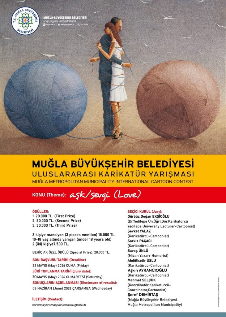 muğla büyükşehir belediyesi uluslararası karikatür yarışması