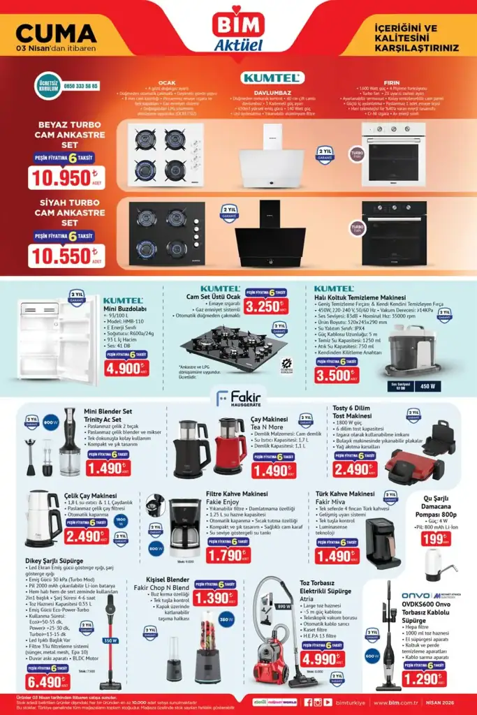bim aktüel kataloğu 3 nisan 2026, bim aktüel ürünler, bim katalog 2026, bim indirim ürünleri, bim teknoloji ürünleri