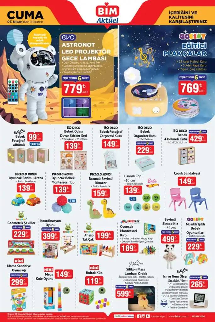 bim aktüel kataloğu 3 nisan 2026, bim aktüel ürünler, bim katalog 2026, bim indirim ürünleri, bim teknoloji ürünleri