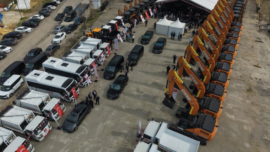 türkiye belediyeler birliği, türkiye belediyeler birliği araç teslim, türkiye belediyeler birliği araç teslim töreni, fethiye belediyesi, bodrum belediyesi