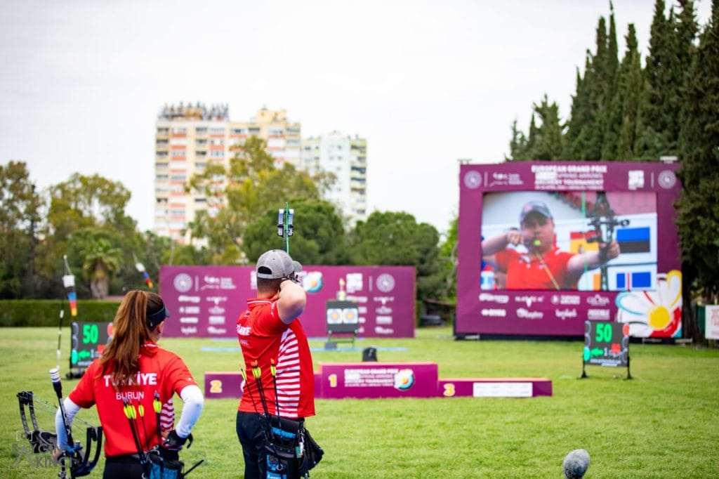 muğla okçuluk, emircan haney, hazal burun, muğla büyükşehir belediyesi spor kulübü, antalya avrupa grand prix