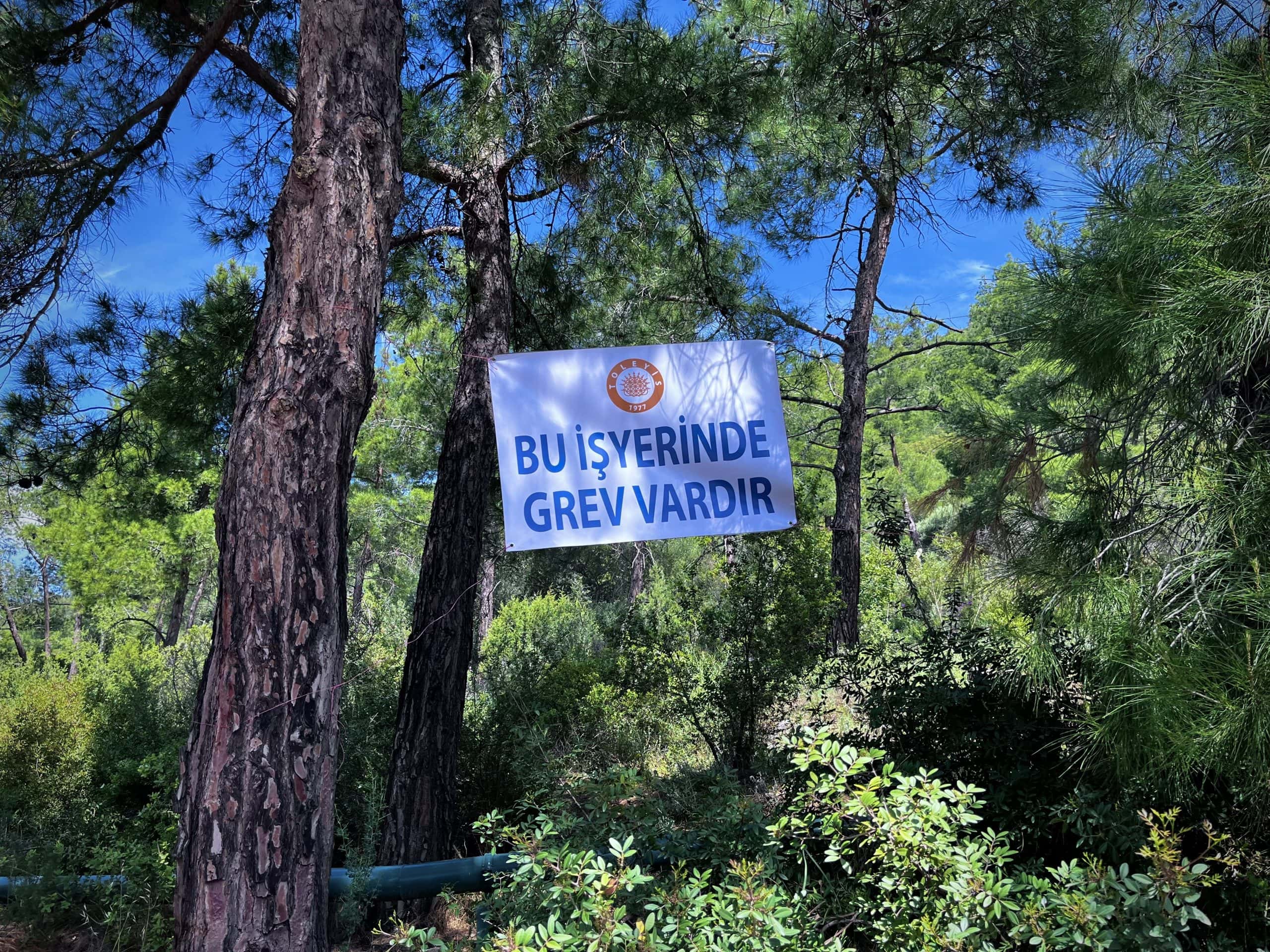 İkizköylülerden Bodrum’da grevde olan işçilere destek ziyareti: “Birleşe birleşe kazanacağız”