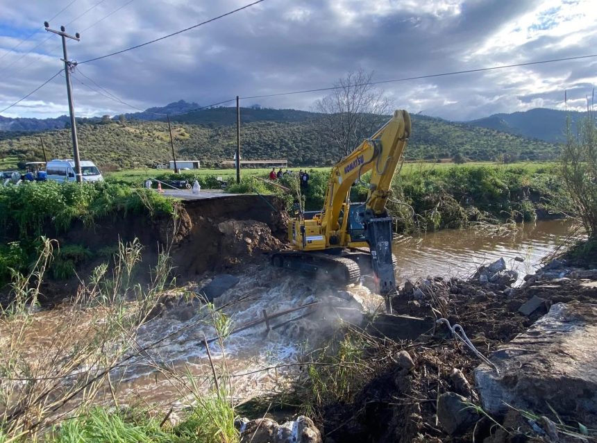 milasta çöken köprü, milas köprü, çöken köprü, milas, muğla büyükşehir belediyesi