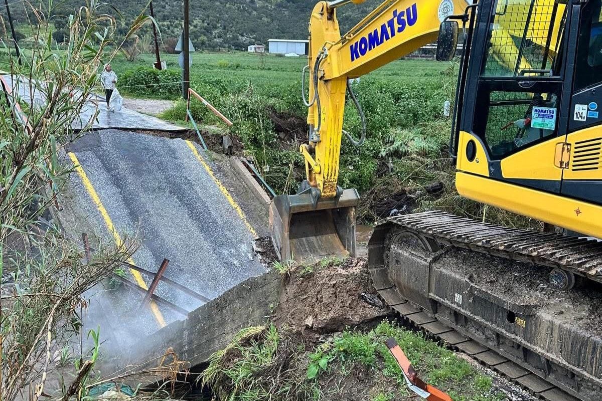 milasta çöken köprü, milas köprü, çöken köprü, milas, muğla büyükşehir belediyesi
