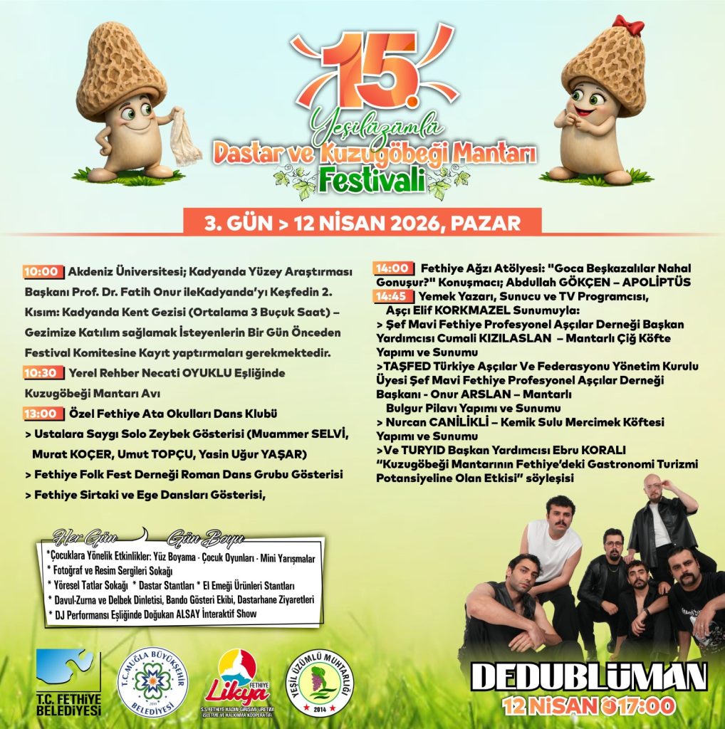 15. Yeşilüzümlü Dastar ve Kuzugöbeği Festivali yarın başlıyor