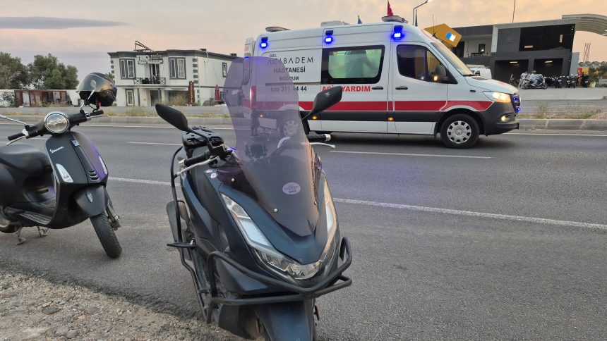 bodrum motosiklet, bodrum motosiklet kazası, motosiklet kazası, motosiklet kazası, bodrum trafik kazası