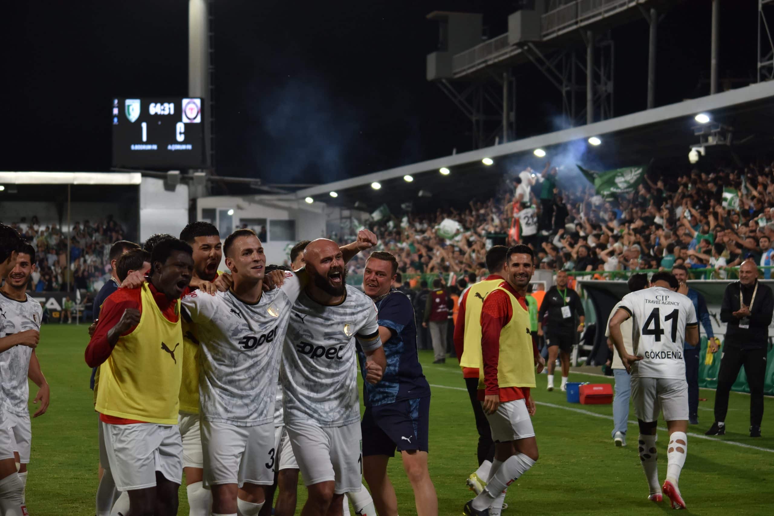 Bodrum FK, play-off yarı finalinin ilk turunda Çorum FK’yı 1-0 mağlup etti