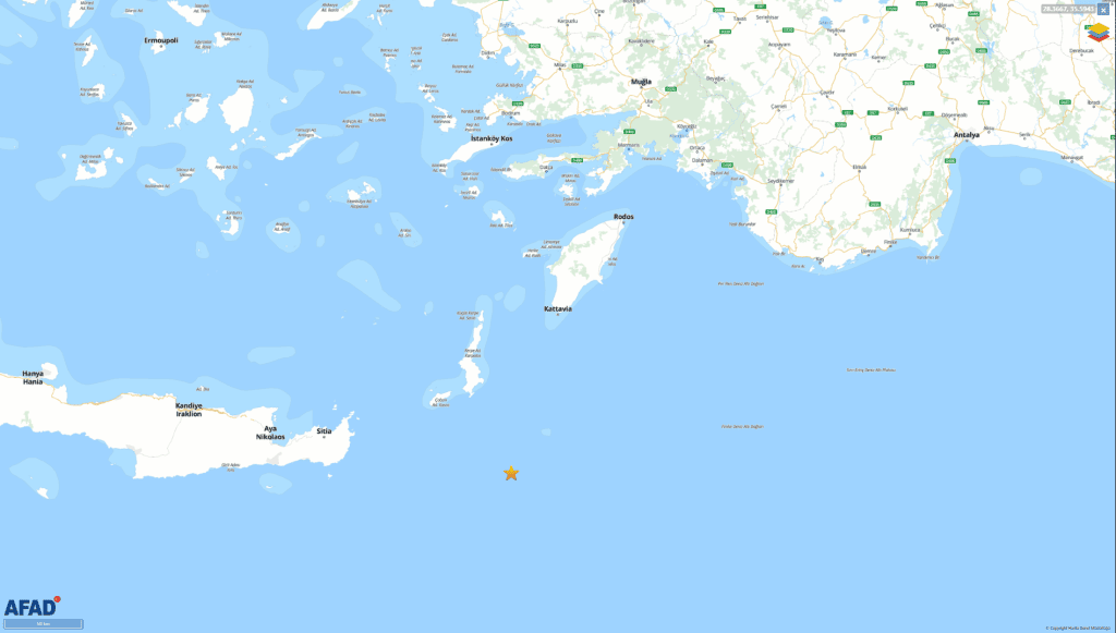 datça deprem, girit adası deprem, deprem, deprem son dakika, deprem