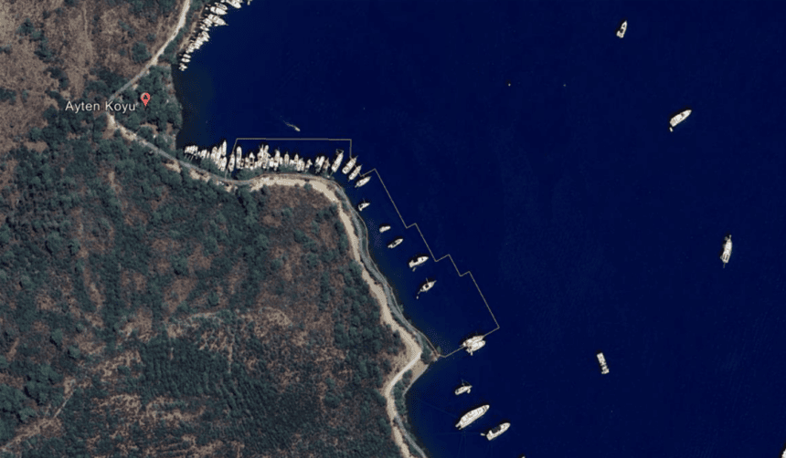 göcek ayten koyu, göcek ayten koyu yat tekne iskelesi, ayten koyu yat tekne iskelesi, ayten koyu, göcek yat tekne bağlama iskelesi