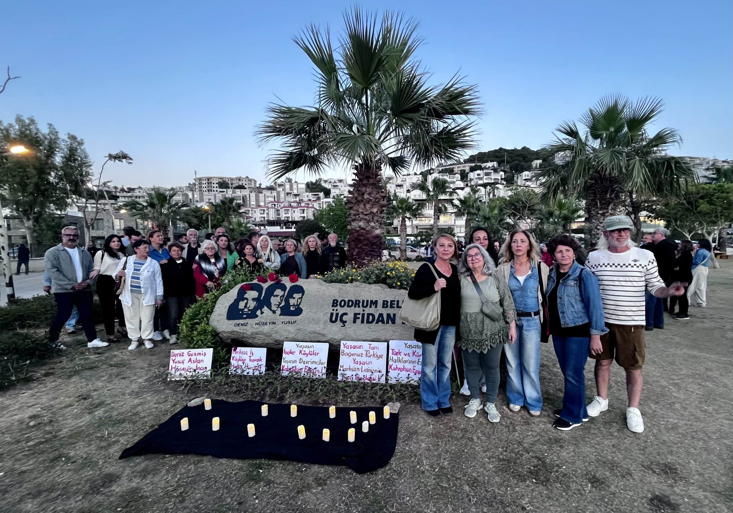 Bodrum Emek ve Demokrasi Güçleri’nden “Üç Fidan” anması: “Yoldaşlık, onlar için sınırlarla tarif edilen bir bağ değildi”