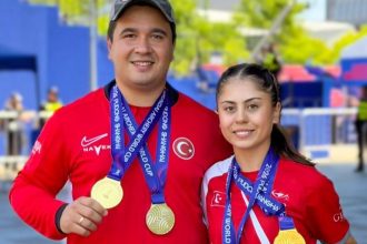 muğla okçuluk, emircan haney, hazal burun, çin okçuluk dünya kupası, okçuluk dünya kupası