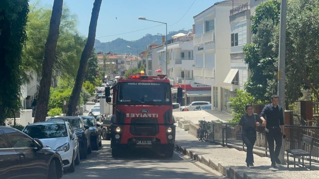 marmaris yangın marmaris tüp patladı yangın meydana geldi marmaris itfaiye yangın söndürüldü tüp patladı