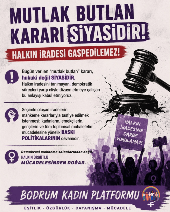 mutlak butlan açıklama bodrum kadın açıklama bodrum kadın platformu mutlak butlan açıklama cumhuriyet halk partisi halkın iradesi