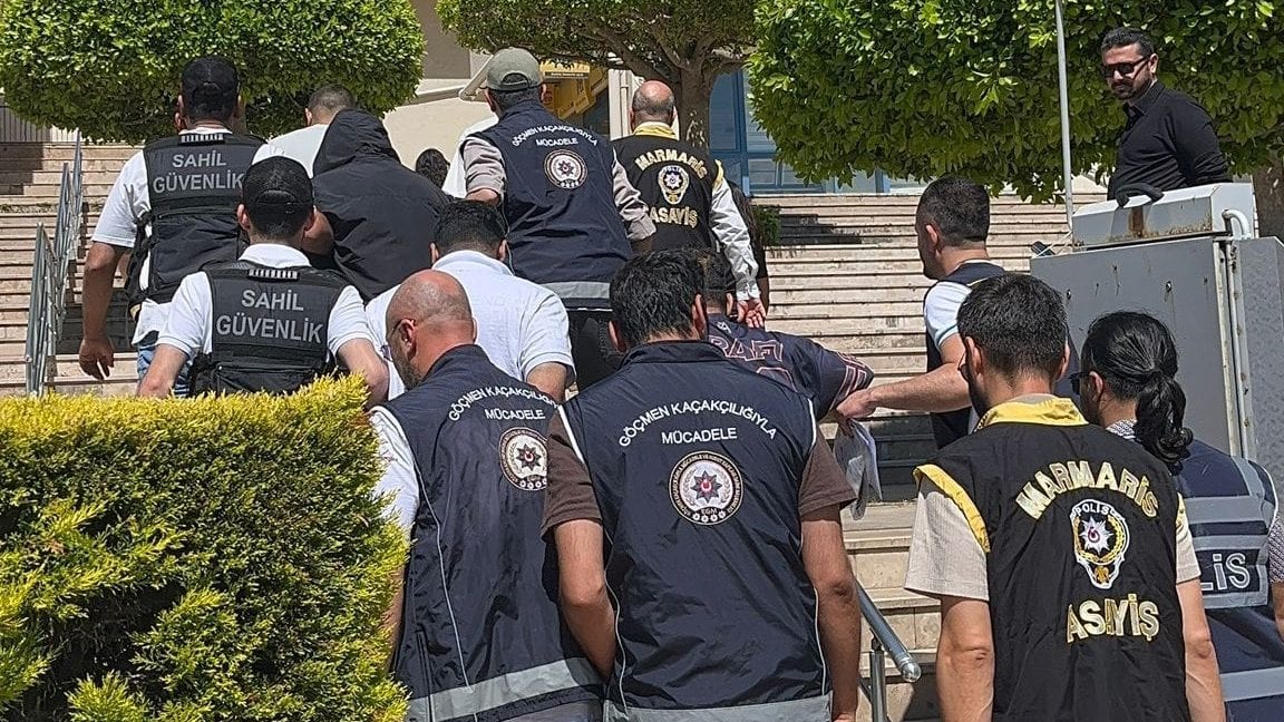 marmaris göçmen kaçakçılığı operasyonu