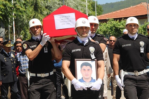 şehit Polis Memuru Tayfun Baş tören