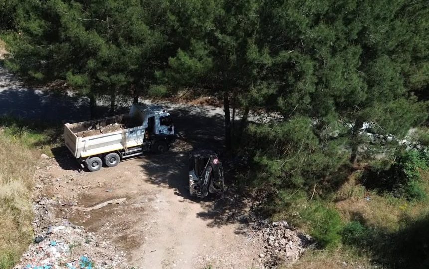 muğla kaçak hafriyat drone denetimi