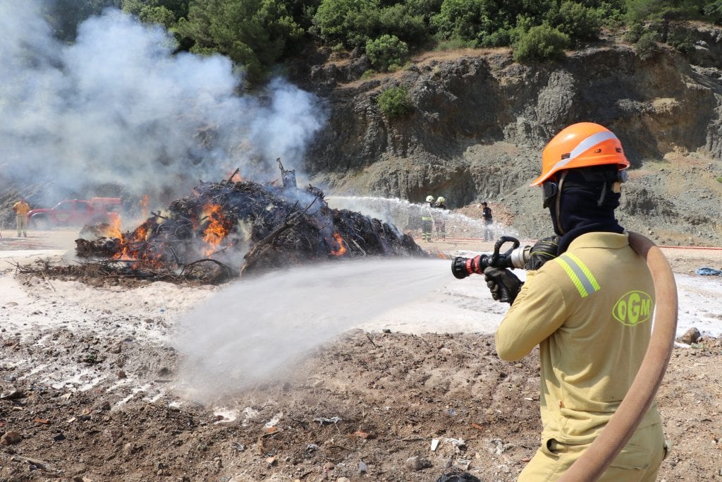 muğla orman yangını tatbikatı