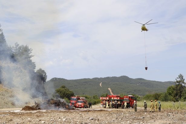 muğla orman yangını tatbikatı