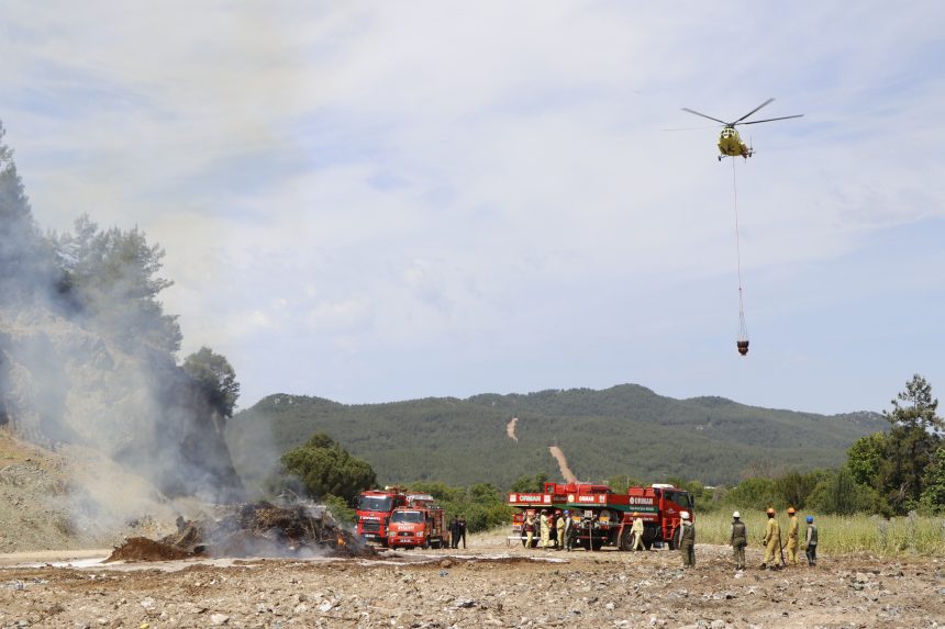 muğla orman yangını tatbikatı