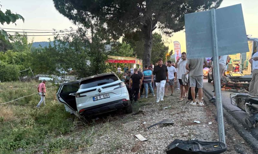 marmaris datça motosiklet kazası